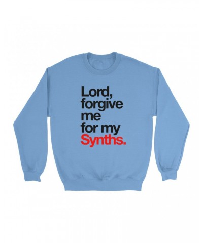 Music Life Colorful Sweatshirt | Forgive Me For My Synths Sweatshirt $13.67 Sweatshirts