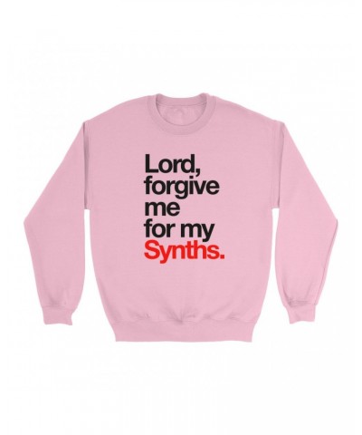 Music Life Colorful Sweatshirt | Forgive Me For My Synths Sweatshirt $13.67 Sweatshirts