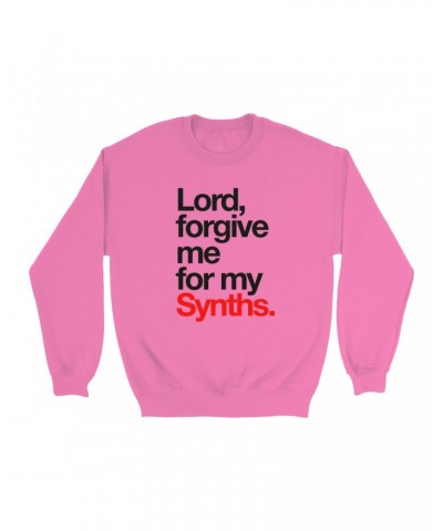 Music Life Colorful Sweatshirt | Forgive Me For My Synths Sweatshirt $13.67 Sweatshirts