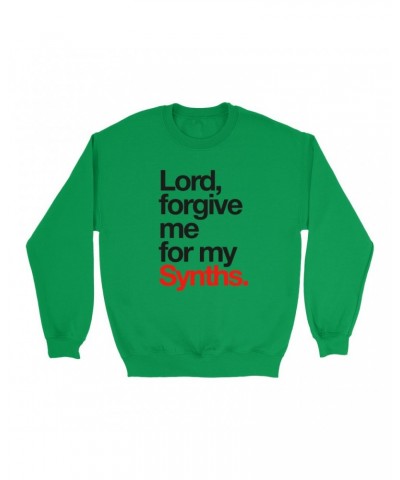 Music Life Colorful Sweatshirt | Forgive Me For My Synths Sweatshirt $13.67 Sweatshirts