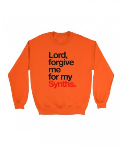 Music Life Colorful Sweatshirt | Forgive Me For My Synths Sweatshirt $13.67 Sweatshirts