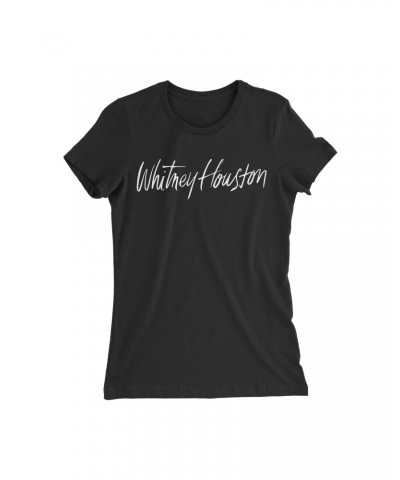 Whitney Houston Woman's Fit Logo Tee in Black *LIMITED EDITION* $17.35 Shirts