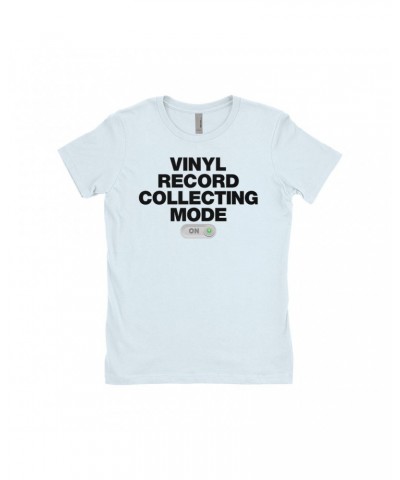 Music Life Ladies' Boyfriend T-Shirt | Vinyl Record Collecting Mode On Shirt $5.16 Shirts