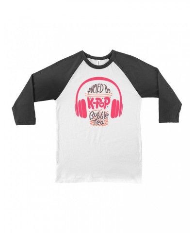 Music Life 3/4 Sleeve Baseball Tee | Kpop Fueled Shirt $10.49 Shirts