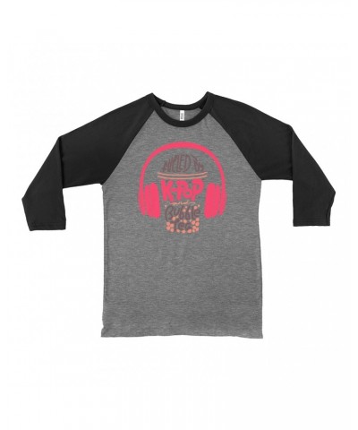 Music Life 3/4 Sleeve Baseball Tee | Kpop Fueled Shirt $10.49 Shirts