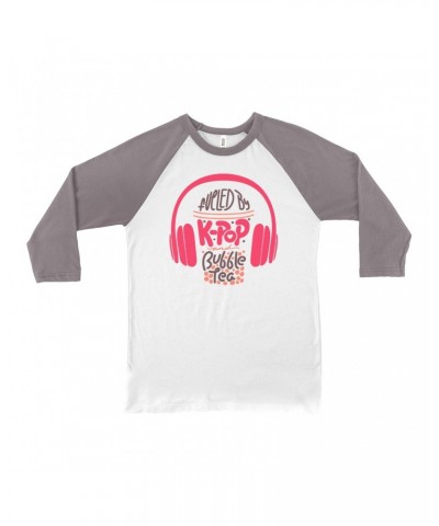 Music Life 3/4 Sleeve Baseball Tee | Kpop Fueled Shirt $10.49 Shirts