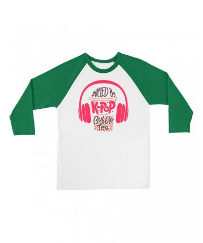 Music Life 3/4 Sleeve Baseball Tee | Kpop Fueled Shirt $10.49 Shirts