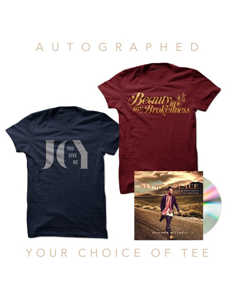 VaShawn Mitchell Autographed Deluxe CD + Your Choice Of Tee $5.57 CD