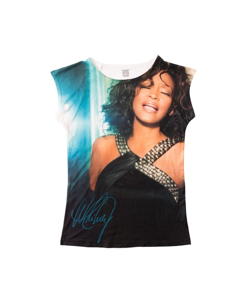 Whitney Houston Sublimated Babydoll T-Shirt $7.79 Shirts