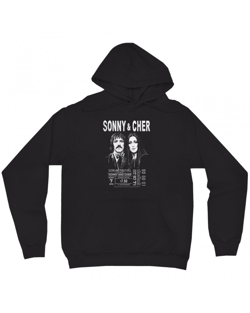 Sonny & Cher Hoodie | Cleaveland Hall Concert Ticket Stub Hoodie $7.63 Sweatshirts