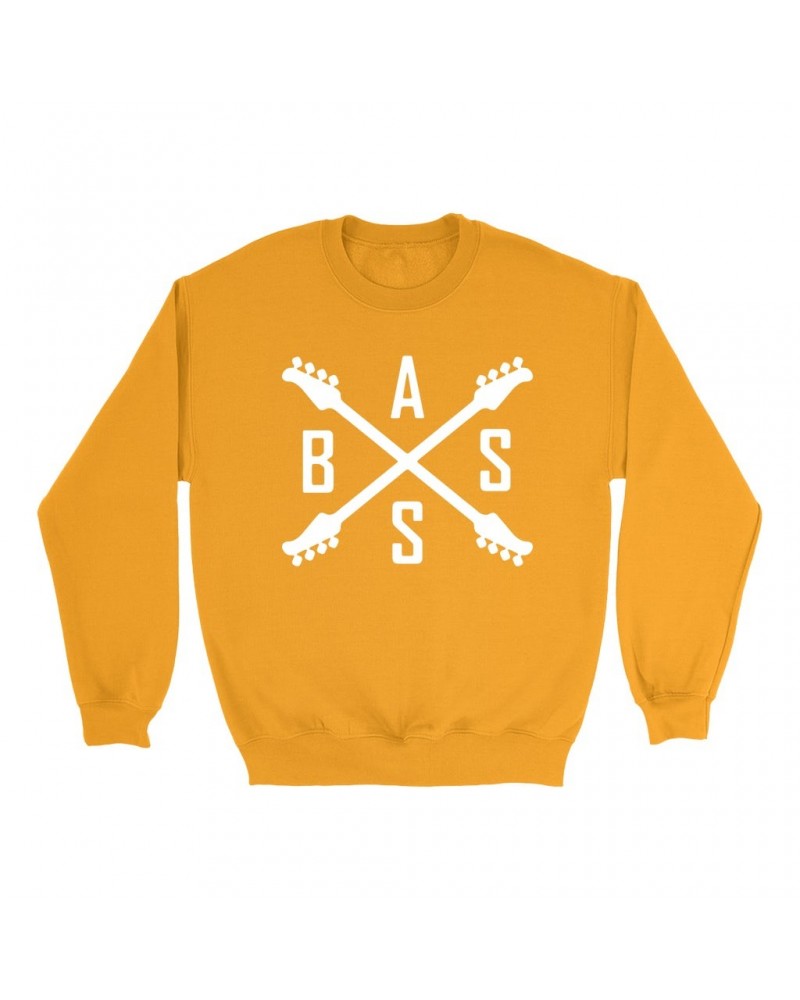 Music Life Colorful Sweatshirt | Bass Player Emblem Sweatshirt $9.63 Sweatshirts