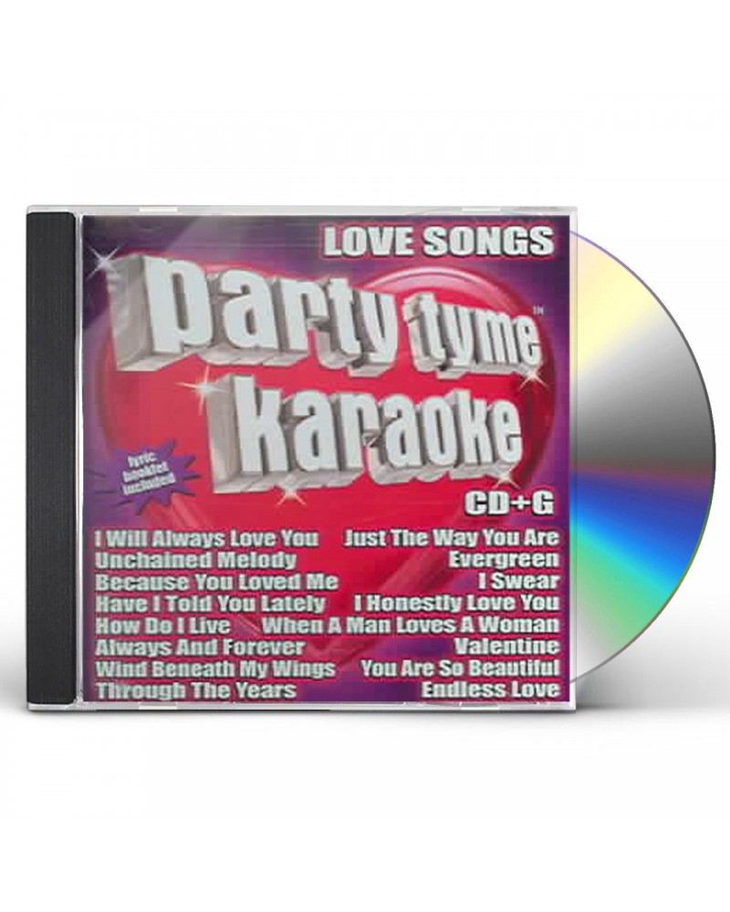 Party Tyme Karaoke Love Songs 1 (16-song CD+G) CD $14.40 CD