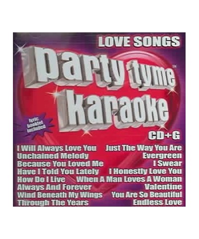 Party Tyme Karaoke Love Songs 1 (16-song CD+G) CD $14.40 CD