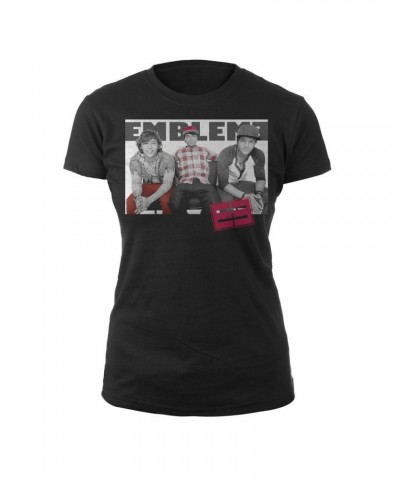 Emblem3 Red Plaid Photo Girl's Tee $6.45 Shirts