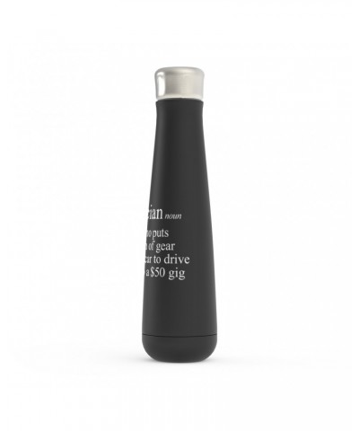 Music Life Water Bottle | Musician Definition Water Bottle $7.91 Drinkware