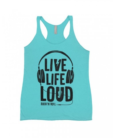 Music Life Ladies' Tank Top | Live Life Loud Shirt $9.39 Shirts