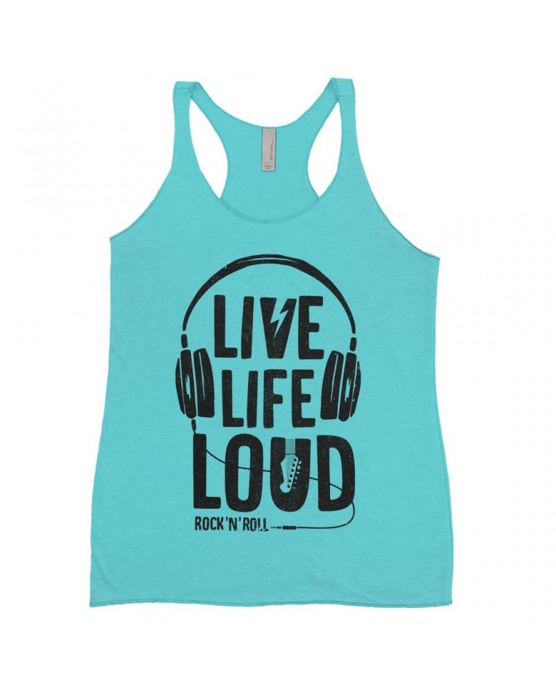 Music Life Ladies' Tank Top | Live Life Loud Shirt $9.39 Shirts