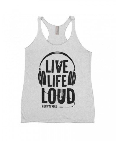 Music Life Ladies' Tank Top | Live Life Loud Shirt $9.39 Shirts