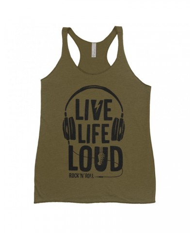 Music Life Ladies' Tank Top | Live Life Loud Shirt $9.39 Shirts