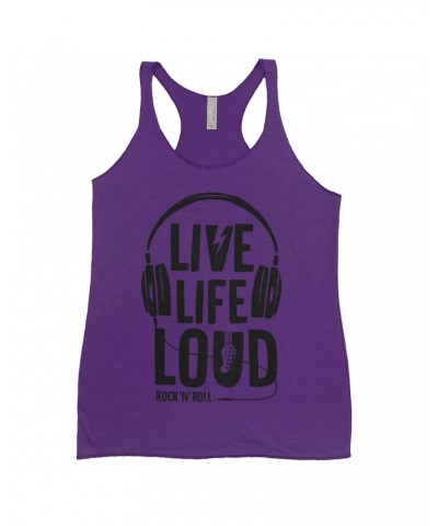 Music Life Ladies' Tank Top | Live Life Loud Shirt $9.39 Shirts