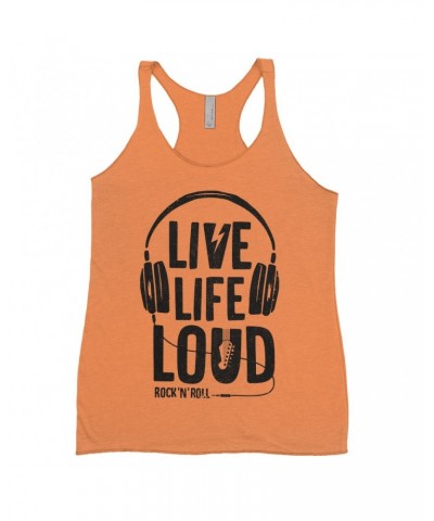 Music Life Ladies' Tank Top | Live Life Loud Shirt $9.39 Shirts