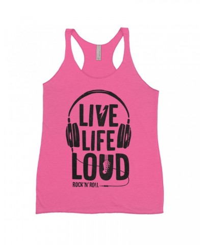 Music Life Ladies' Tank Top | Live Life Loud Shirt $9.39 Shirts