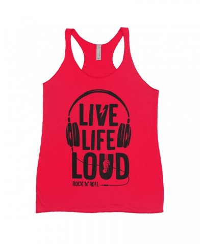 Music Life Ladies' Tank Top | Live Life Loud Shirt $9.39 Shirts