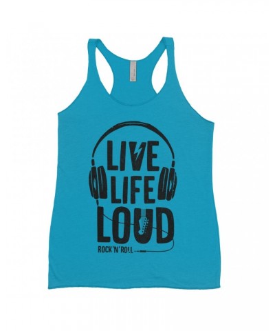 Music Life Ladies' Tank Top | Live Life Loud Shirt $9.39 Shirts