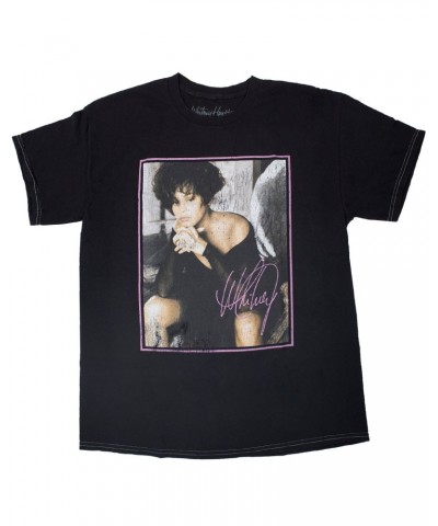 Whitney Houston Vintage Gaze Black T-Shirt $5.44 Shirts