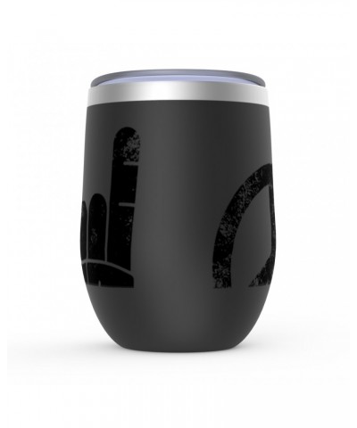 Music Life Wine Tumbler | Peace Love Rock n' Roll Stemless Wine Tumbler $6.96 Drinkware