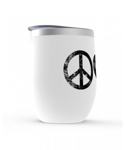 Music Life Wine Tumbler | Peace Love Rock n' Roll Stemless Wine Tumbler $6.96 Drinkware