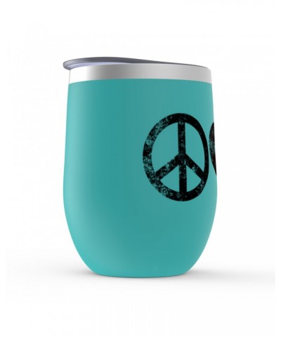 Music Life Wine Tumbler | Peace Love Rock n' Roll Stemless Wine Tumbler $6.96 Drinkware