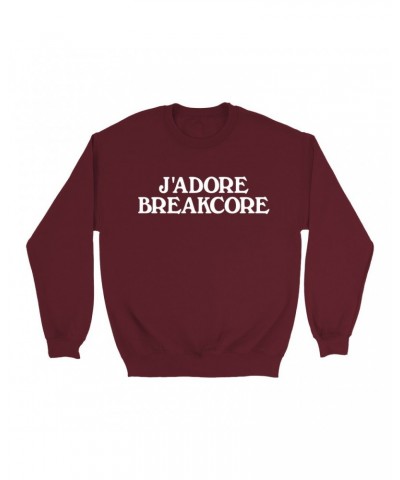 Music Life Sweatshirt | J'Adore Breakcore Sweatshirt $7.21 Sweatshirts