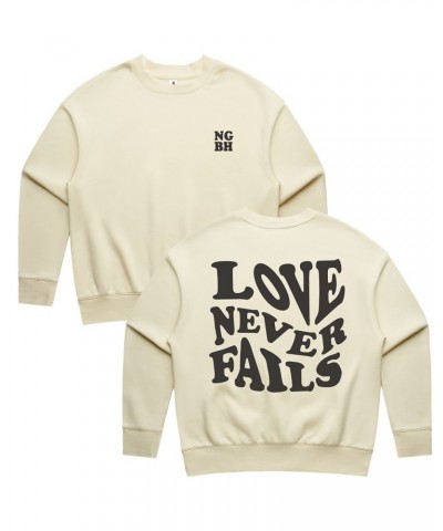 Natalie Grant Love Never Fails Crewneck - Butter $7.93 Sweatshirts