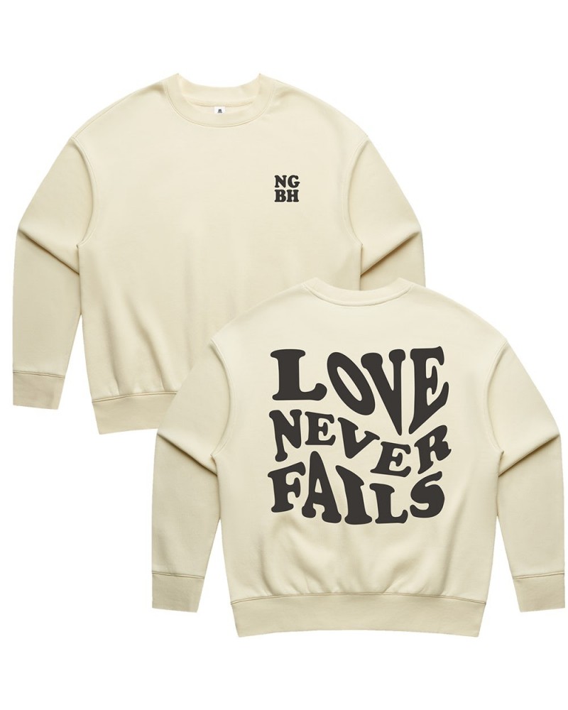 Natalie Grant Love Never Fails Crewneck - Butter $7.93 Sweatshirts