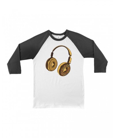 Music Life 3/4 Sleeve Baseball Tee | Delicious Donut Beats Shirt $5.42 Shirts