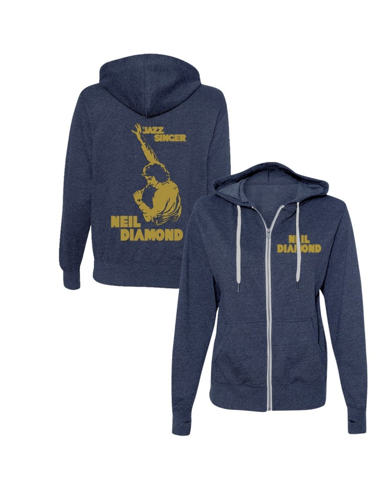 Neil Diamond Jazz Singer Zip-Up Hoodie $7.99 Sweatshirts