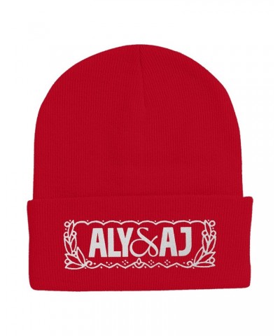 Aly & AJ Cozy Logo Red Beanie $17.68 Hats