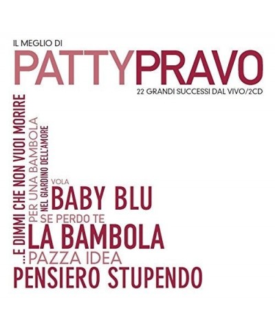 Patty Pravo IL MEGLIO DI PATTY PRAVO CD $10.33 CD