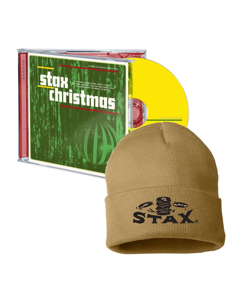 Stax Records Stax Christmas CD + Falling Record Beanie Bundle $7.77 CD