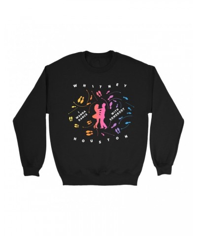 Whitney Houston Sweatshirt | I Wanna Dance With Somebody Blueprint Ombre Sweatshirt $7.84 Sweatshirts