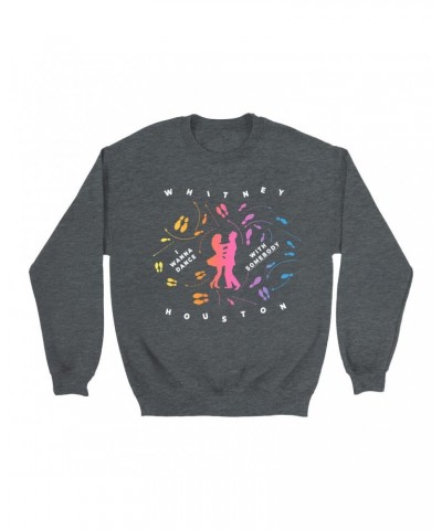 Whitney Houston Sweatshirt | I Wanna Dance With Somebody Blueprint Ombre Sweatshirt $7.84 Sweatshirts