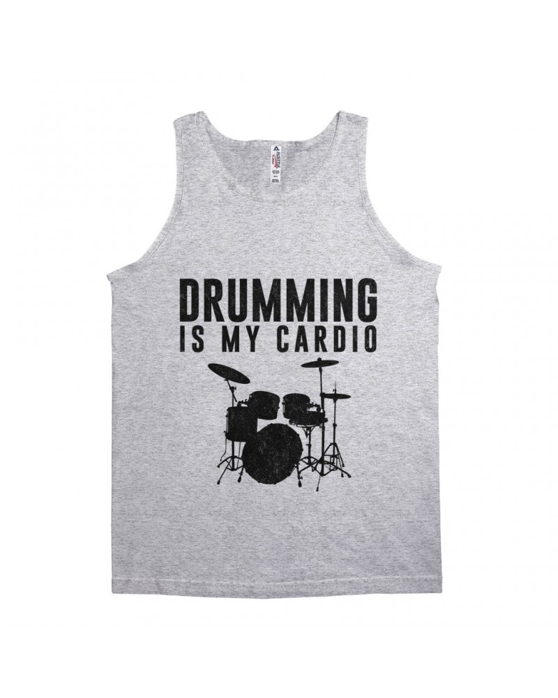 Music Life Unisex Tank Top | Drumming Is My Cardio Shirt $5.45 Shirts