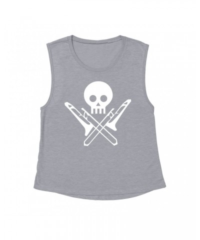 Music Life Muscle Tank | Skull And Trombones Tank Top $6.15 Shirts