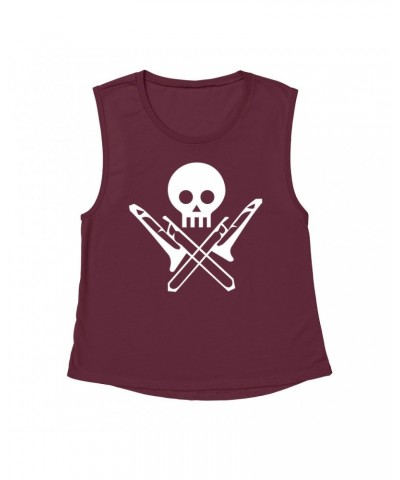 Music Life Muscle Tank | Skull And Trombones Tank Top $6.15 Shirts