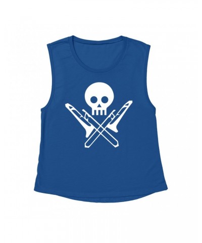 Music Life Muscle Tank | Skull And Trombones Tank Top $6.15 Shirts