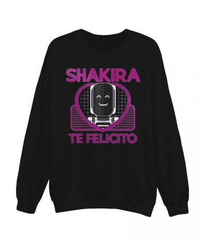 Shakira Te Felicito Crewneck Sweatshirt - Black $8.73 Sweatshirts