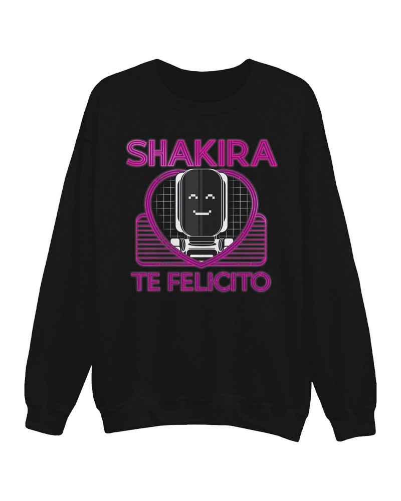 Shakira Te Felicito Crewneck Sweatshirt - Black $8.73 Sweatshirts