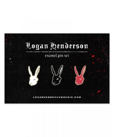 Logan Henderson Rabbit Enamel Pin Pack $17.56 Accessories