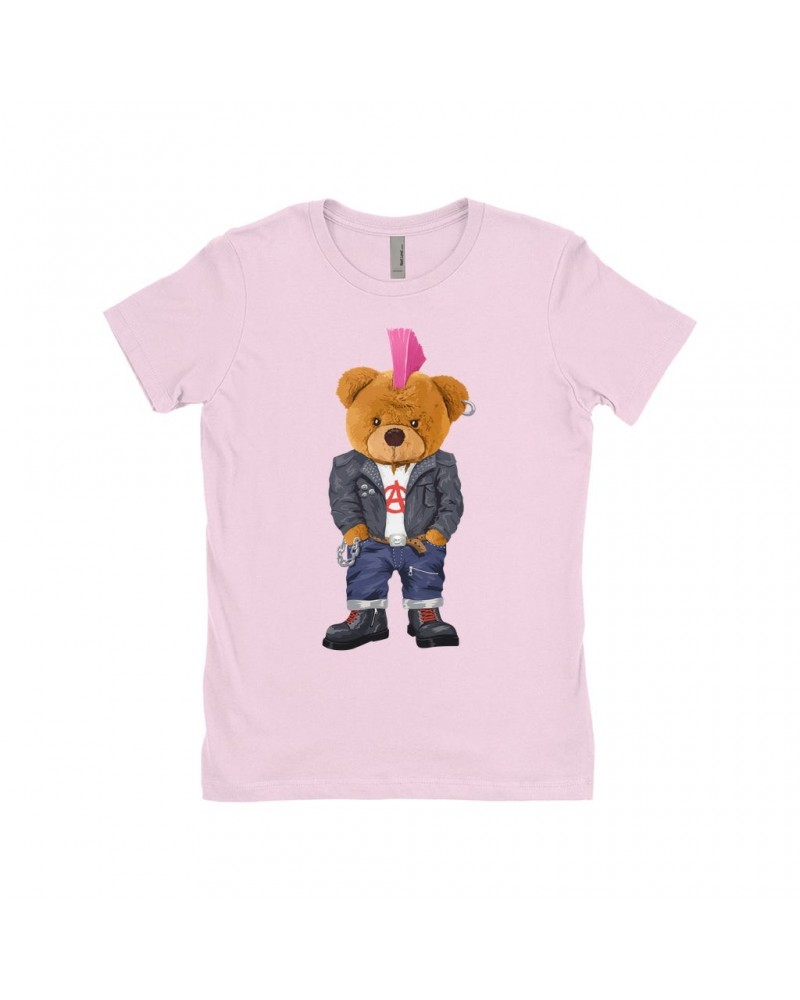 Music Life Ladies' Boyfriend T-Shirt | Punk Teddy Shirt $7.75 Shirts